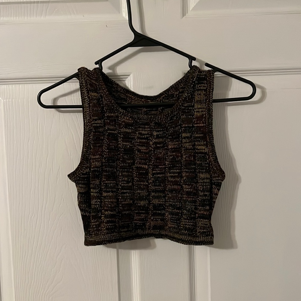 SHEIN cable knit crop top size small